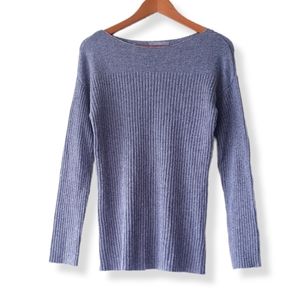 JANA Gray Boatneck Alpaca Blend Sweater